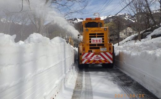 小谷村春山除雪